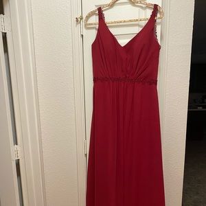 Red Alfred Angelo bridesmaid dress. Size 16